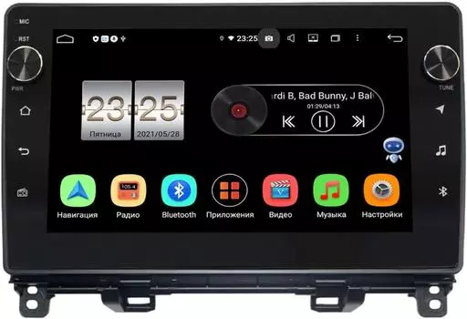 Штатная магнитола Honda Fit 3 (2013-2021) LeTrun BPX410-1187 на Android 10 (4/32, DSP, IPS, с голосовым ассистентом, с крутилками) (+ Камера заднего вида в подарок!)