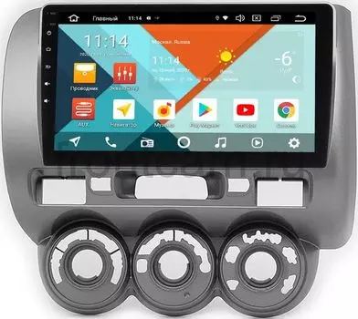 Штатная магнитола Honda Fit I, Jazz I 2001-2008 (лев.руль) Wide Media KS9-464QR-3/32 DSP CarPlay 4G-SIM на Android 10 (+ Камера заднего вида в подарок!)