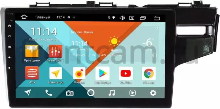 Штатная магнитола Honda Fit III 2013-2021 (правый руль) Wide Media KS10-508QR-3/32 DSP CarPlay 4G-SIM на Android 10 (API 29) (+ Камера заднего вида в подарок!)