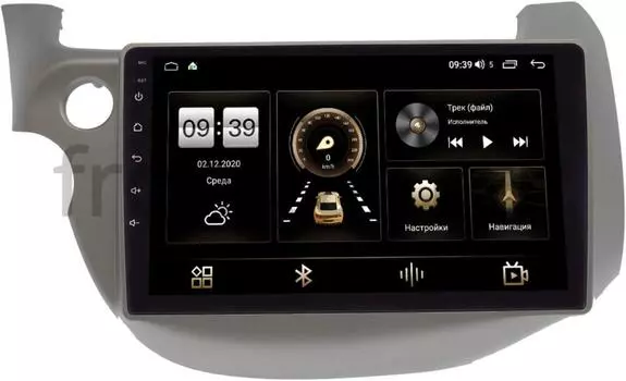 Штатная магнитола Honda Jazz II 2008-2014 (левый руль) LeTrun 4165-1067 на Android 10 (4G-SIM, 3/32, DSP, QLed) (+ Камера заднего вида в подарок!)