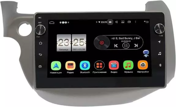 Штатная магнитола Honda Jazz II 2008-2014 (левый руль) LeTrun BPX410-1067 на Android 10 (4/32, DSP, IPS, с голосовым ассистентом, с крутилками) (+ Камера заднего вида в подарок!)