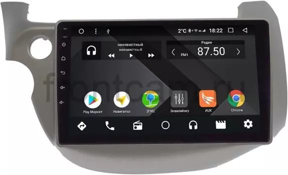 Штатная магнитола Honda Jazz II 2008-2014 (левый руль) Wide Media CF1067PM-4/64 на Android 9.1 (TS9, DSP, 4G SIM, 4/64GB) (+ Камера заднего вида в подарок!)