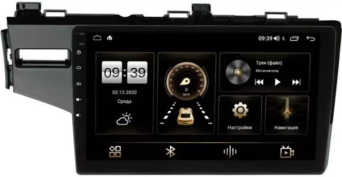 Штатная магнитола Honda Jazz III 2015-2021 (левый руль) LeTrun 3799-10-468 на Android 10 (4/64, DSP, QLed) (+ Камера заднего вида в подарок!)