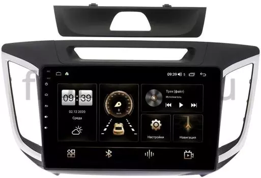 Штатная магнитола Hyundai Creta 2016-2021 LeTrun 4165-1028 на Android 10 (4G-SIM, 3/32, DSP, QLed) для авто без камеры (+ Камера заднего вида в подарок!)