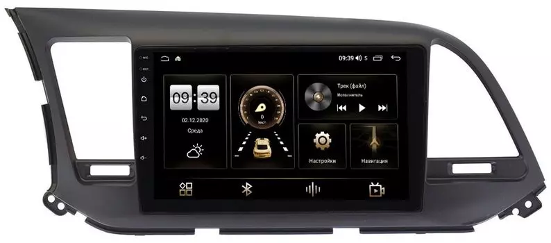 Штатная магнитола Hyundai Elantra VI (AD) 2015-2019 LeTrun 3792-9025 для авто без камеры на Android 10 (4/64, DSP, QLed) С оптическим выходом (+ Камера заднего вида в подарок!)