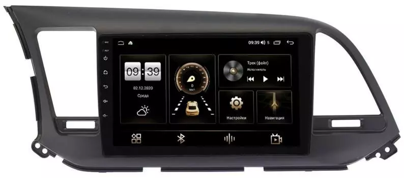 Штатная магнитола Hyundai Elantra VI (AD) 2015-2019 LeTrun 4196-9026 для авто с камерой на Android 10 (6/128, DSP, QLed) С оптическим выходом (+ Камера заднего вида в подарок!)