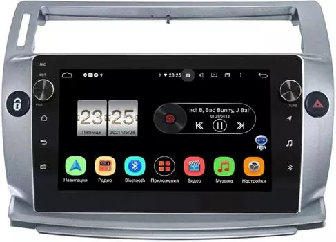 Штатная магнитола Citroen C4 I 2004-2010 LeTrun BPX609-814 на Android 10 (4/64, DSP, IPS, с голосовым ассистентом, с крутилками) (+ Камера заднего вида в подарок!)