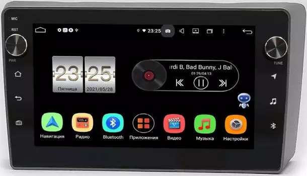 Штатная магнитола Hyundai Getz (2002-2005) LeTrun BPX609-755 на Android 10 (4/64, DSP, IPS, с голосовым ассистентом, с крутилками) (+ Камера заднего вида в подарок!)