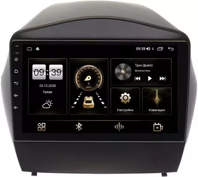 Штатная магнитола Hyundai ix35, Tucson II 2011-2015 (для авто с камерой) LeTrun 4196-9180 на Android 10 (6/128, DSP, QLed) С оптическим выходом (+ Камера заднего вида в подарок!)