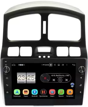 Штатная магнитола Hyundai Santa Fe 2000-2012 LeTrun BPX609-HY223N на Android 10 (4/64, DSP, IPS, с голосовым ассистентом, с крутилками) (+ Камера заднего вида в подарок!)