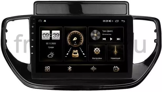 Штатная магнитола Hyundai Solaris II 2020-2021 LeTrun 4166-9-TK957 на Android 10 (4G-SIM, 3/32, DSP, QLed) (+ Камера заднего вида в подарок!)