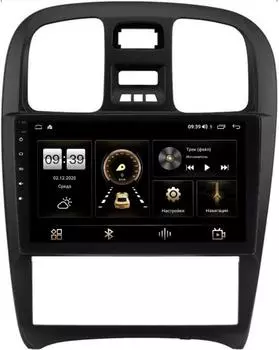 Штатная магнитола Hyundai Sonata IV (EF) 2001-2012 LeTrun 3792-9-268 на Android 10 (4/64, DSP, QLed) С оптическим выходом (+ Камера заднего вида в подарок!)