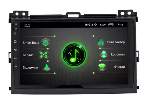 Штатная магнитола Incar DTA-2209 для Toyota LC Prado 120 Android 9.0 с процессором DSP (+ Камера заднего вида в подарок!)