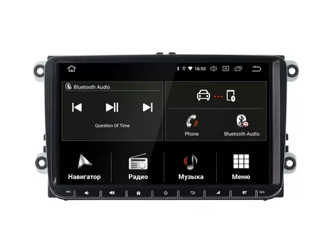 Штатная магнитола InCar TSA-8644 для VW Polo sedan 2009+, Tiguan 2009+, Golf 2008-12, Jetta 2005+, Passat 2007+, Touran 2007+, Amarok 2009+, Skoda, Seat Altea (Android 9.0) (+ Камера заднего вида в подарок!)