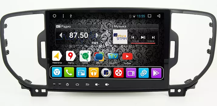 Штатная магнитола DayStar DS-7070HB Kia Sportage ANDROID 8.1.0 (8 ядер, 2Gb ОЗУ, 32Gb памяти) (+ Камера заднего вида в подарок!)