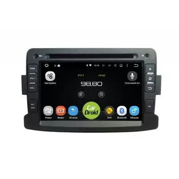 Штатная магнитола CarDroid RD-3001D для Renault Duster, Sandero, Logan 2 (Android 9.0) DSP (+ Камера заднего вида в подарок!)
