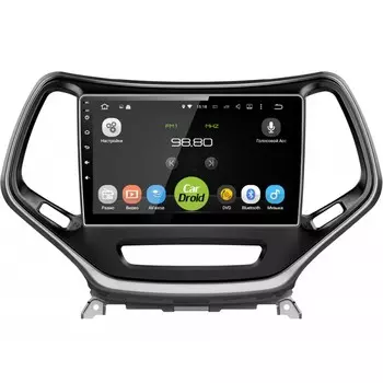 Штатная магнитола CarDroid RD-2202F для Jeep Cherokee (Android 9.0) DSP (+ Камера заднего вида в подарок!)