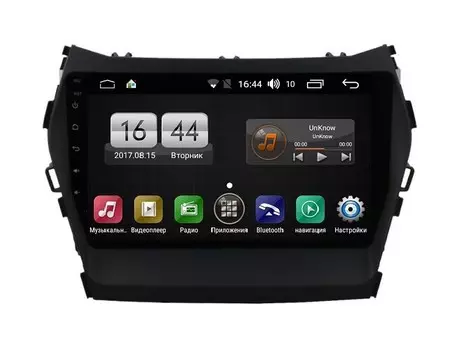 Штатная магнитола FarCar s195 для Hyundai Santa Fe 2012+ на Android (LX209R) (+ Камера заднего вида в подарок!)