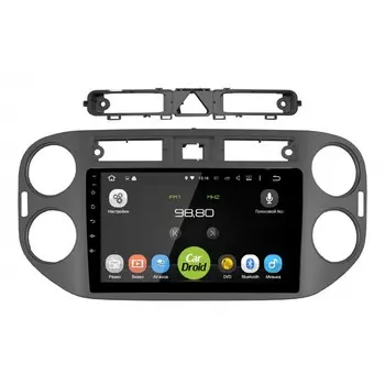 Штатная магнитола CarDroid RD-3704FG для Volkswagen Tiguan (Android 9.0) Серый DSP (+ Камера заднего вида в подарок!)