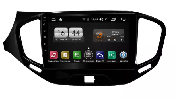 Штатная магнитола FarCar s195 для Lada Vesta на Android (LX1205R) (+ Камера заднего вида в подарок!)