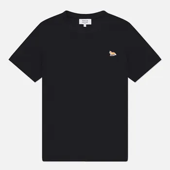 Женская футболка Maison Kitsune Baby Fox Patch Regular, цвет чёрный, размер S