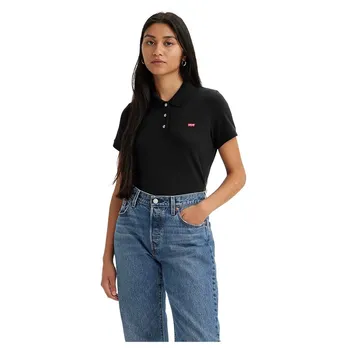 Поло с коротким рукавом Levi's Slim, черный