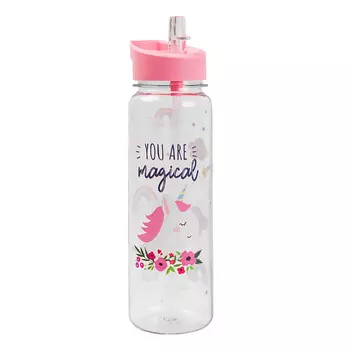 LILKKO Бутылка для воды с трубочкой