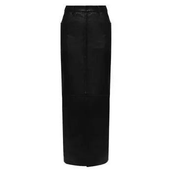 Кожаная юбка Saint Laurent