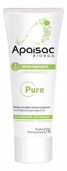 Корректирующий крем для лица Apaisac Pure Creme Purifiante 40мл