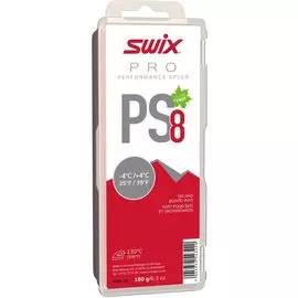 Парафин углеводородный Swix PS8 Red (+4°С -4°С) 180 г.