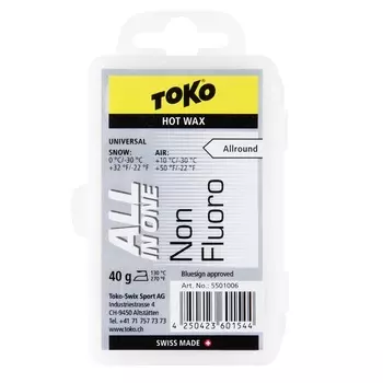 Парафин углеводородный TOKO 5502006 NF All-in-one Hot Wax (0°С -30°С) 120 г