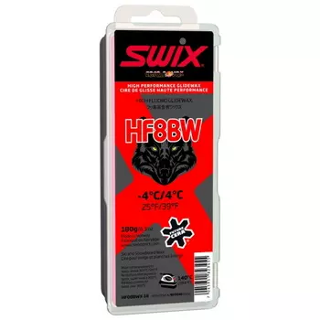 Парафин высокофтористый Swix HF8BWX Black (+4°С -4°С) 180 г.