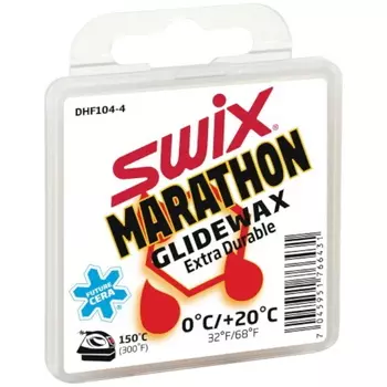 Парафин высокофтористый Swix White Marathon (0°С +20°С) 40 г.