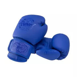 Перчатки боксерские Expert BGS-V010, синий, 10 oz