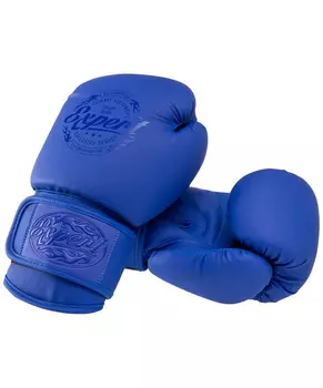 Перчатки боксерские Expert BGS-V012 , синий, 12 oz
