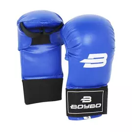 Перчатки для рукопашного боя BoyBo PRO, к/з, синий