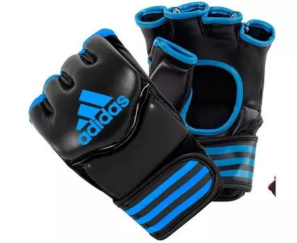 Перчатки для смешанных единоборств Adidas Traditional Grappling черно-синие adiCSG07