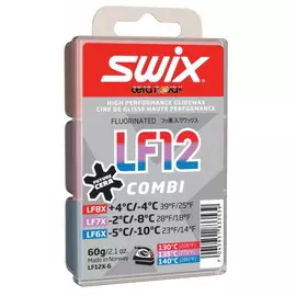 Парафин низкофтористый Swix LF12X Combi (LF6X, LF7X, LF8X) 60 г. LF12X-6