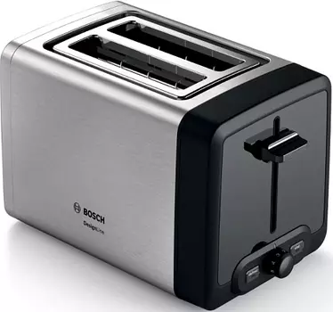 Тостер Bosch TAT4P420 970 Вт, подогрев, размораживание, нержавеющая сталь (TAT4P420)