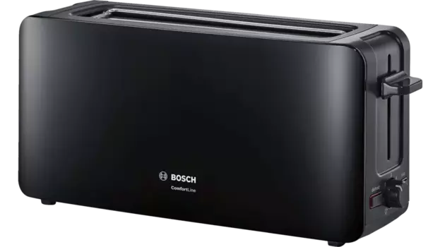 Тостер Bosch TAT6A003 1090Вт, подогрев, размораживание, черный (TAT6A003)