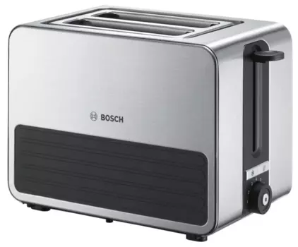 Тостер Bosch TAT7S25 1.05 кВт, подогрев, размораживание, серебристый/черный (TAT7S25)