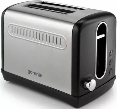 Тостер Gorenje T1100CLBK 860 Вт, подогрев, размораживание, черный (732749)