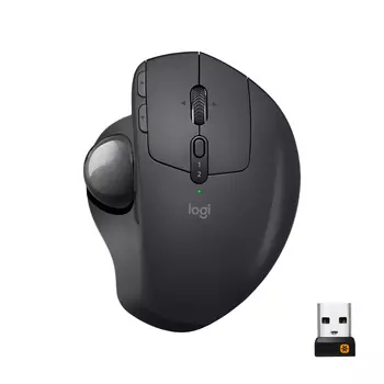 Трекбол беспроводная Logitech MX Ergo, 4000dpi, оптическая светодиодная, USB, черный (910-005180)