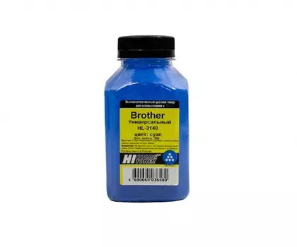 Тонер Hi-Color, бутыль 50 г, голубой, совместимый для Brother HL-3140CW/3040CN/4040CN/4050CDN/4150CDN, DCP-9020CDW/9010CN, MFC-9440CN, универсальный (99122149082)