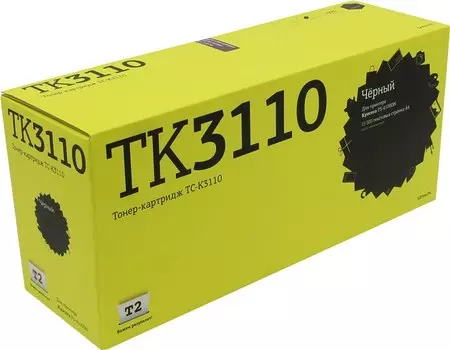 Картридж лазерный T2 TC-K3110 (TK-3110/1T02MT0NL0), черный, совместимый для Kyocera FS-4100DN/4300DN