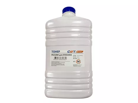 Тонер CET PK210M, бутыль 500 г, пурпурный, совместимый для Kyocera TASKalfa 3252ci, TASKalfa 3253ci, ECOSYS P7040cdn, ECOSYS P6230cdn, ECOSYS P6235cdn, ECOSYS P7240cdn, TASKalfa 2552ci, TASKalfa 2553ci, TASKalfa 4052ci, TASKalfa 4053ci, TASKalfa 5052ci, TASKalfa 5053ci, TASKalfa 6052ci, TASKalfa 6053ci (OSP0210M500)