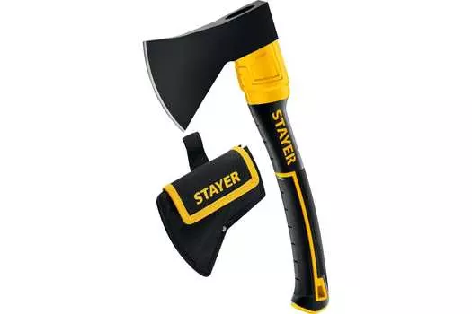 Топор-плотницкий Stayer FIBERGLASS 2062-06P, обух: 600 г, материал рукояти: фиберглас, 820 г (2062-06P_z02)