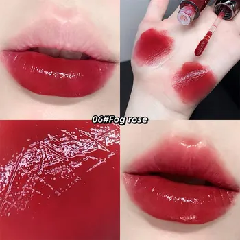 Gege Bear Mirror Glow Lip Glaze, питательный и увлажняющий блеск для губ, осветляющий морщины на губах и придающий объем бальзам для губ