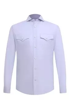 Хлопковая рубашка Brunello Cucinelli