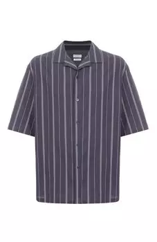 Хлопковая рубашка Brunello Cucinelli